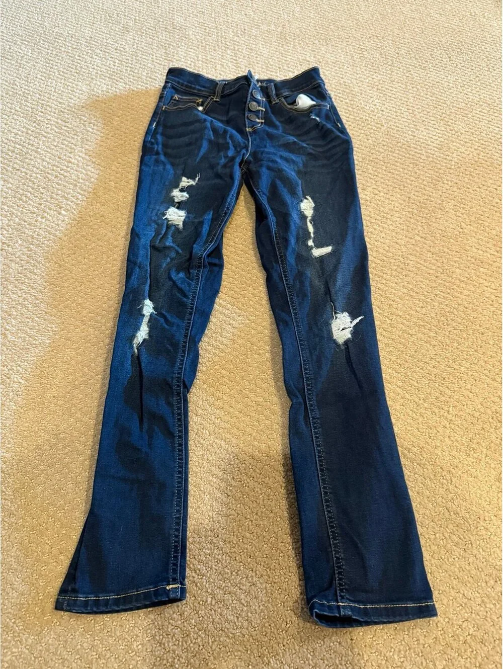 Justice size 16 jeans with holes